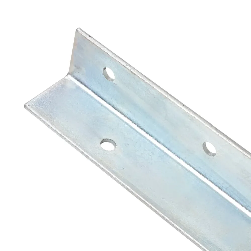 L-shaped Ground Anchors 2 pcs Galvanised Steel 5x5x50 cm – Image 3
