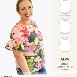 ALVA top | Sinclair Patterns – PDF Sewing pattern