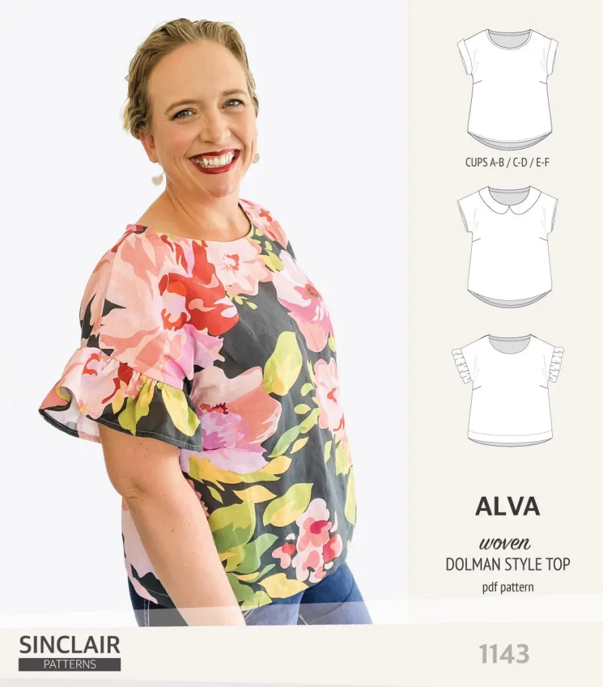 ALVA top | Sinclair Patterns - PDF Sewing pattern