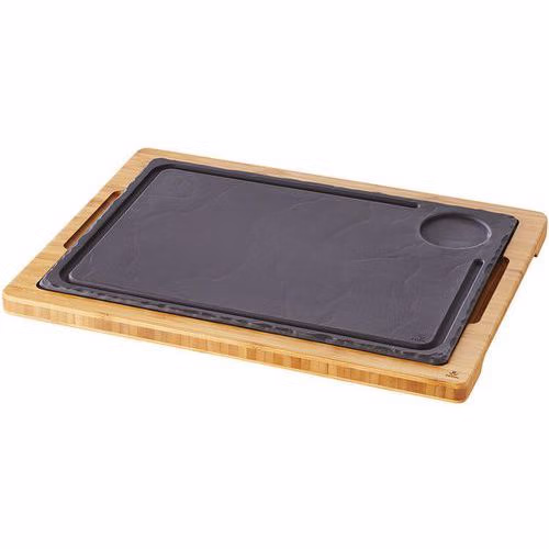 Support bambou pour assiette à steack Basalt