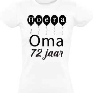 Hourra grand-mère 72 ans T-shirt femme – anniversaire – fête – grand-mère – chemise d&rsquo;anniversaire – anniversaire – cadeau