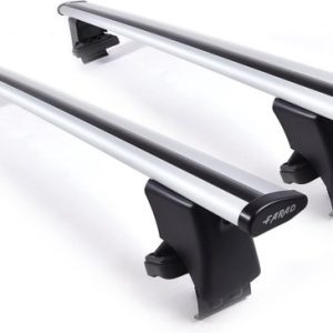 Galeries de toit adaptées au BMW X3 E83 2004 à 2010 toit lisse – Aluminium – Capacité de charge élevée 100kg – Wingbar – Argent – Merk Farad Galeries de toit adaptées au BMW X3 E83 2004 à 2010 toit lisse – Aluminium – Capacité de charge élevée 100kg – Wingbar – Argent – Merk Farad