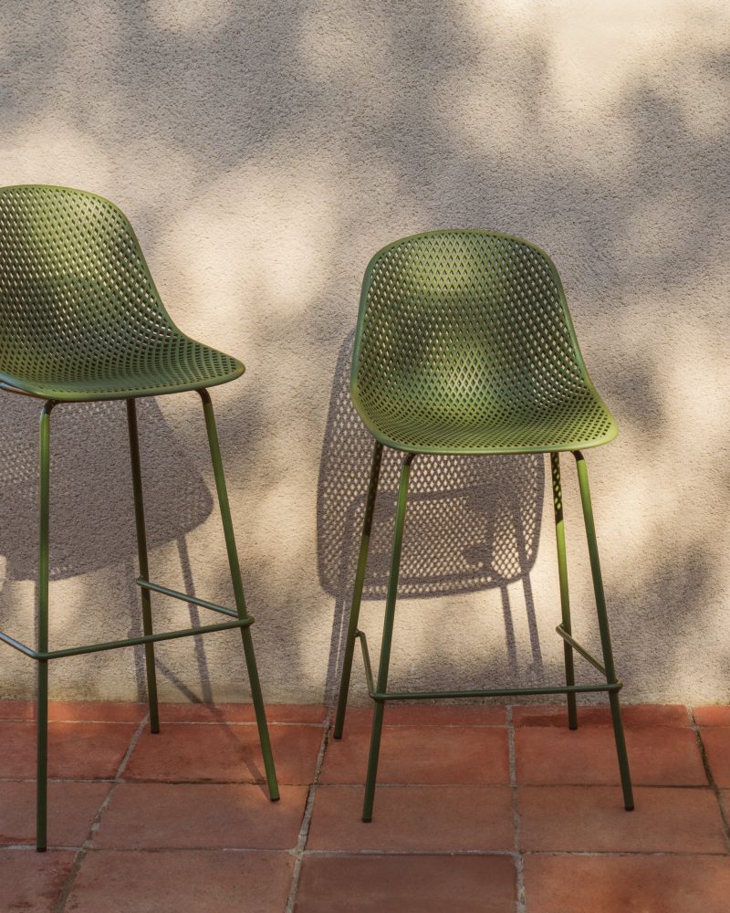 Outdoor-Hocker Quinby in Grün, 65 cm – Image 2