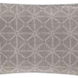 Hoyz | Coussin Taupe Délavé Graphique | 30 X 50 Hoyz | Coussin Taupe Délavé Graphique | 30 X 50