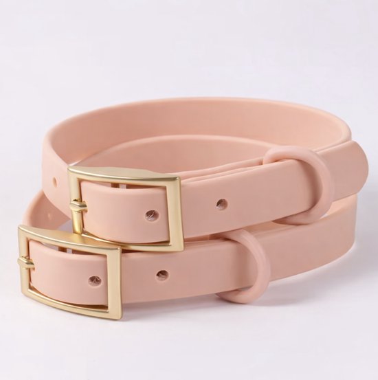 KadoDash - Collier pour chien en silicone Rose – TAILLE L - Solide, résistant à l'eau et confortable