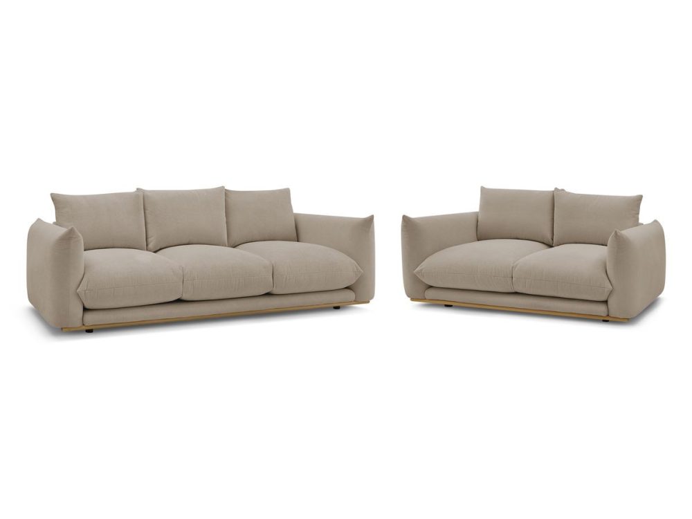 Ensemble canape droit fixe 3 + 2 places ERNEST