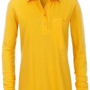 James and Nicholson Ladies / Ladies Vêtements de travail Polo de poche à manches longues (jaune d’or) James and Nicholson Ladies / Ladies Vêtements de travail Polo de poche à manches longues (jaune d’or)