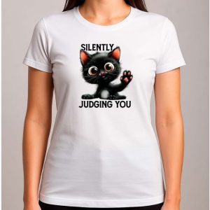 Je te juge en Silently, Cat – T-shirt – Cat – CuteCat – CatLover – CatLife – Chat – SweetCat – FunnyCat – CatLover – BestMom – MamaLeven Je te juge en Silently, Cat – T-shirt – Cat – CuteCat – CatLover – CatLife – Chat – SweetCat – FunnyCat – CatLover – BestMom – MamaLeven