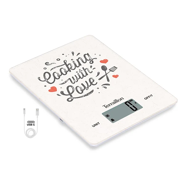 Balance de cuisine rechargeable 3 kg LCD Terraillon – Image 3