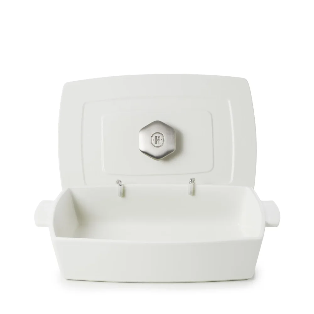 Rvlt2 Platte Mit Deckel 30cm, Satin-weiss – Image 2