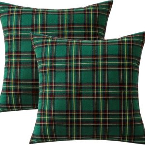 Housse de coussin de Noël – Lot de 2 – 45 x 45 cm – Décoration de Noël – Plaid Taies d’oreiller à Housses de coussin – Pour canapé, lit ou salon – Vert Housse de coussin de Noël – Lot de 2 – 45 x 45 cm – Décoration de Noël – Plaid Taies d’oreiller à Housses de coussin – Pour canapé, lit ou salon – Vert