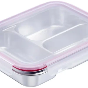 Edelstahl Lunch Box/ Frischhaltedose geteilt Edelstahl Lunch Box/ Frischhaltedose geteilt