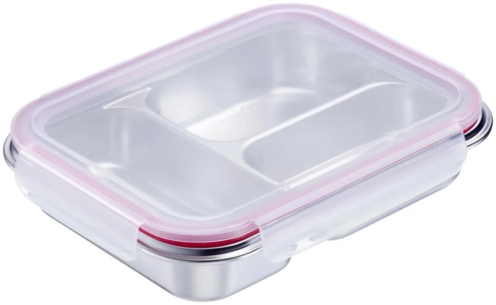 Edelstahl Lunch Box/ Frischhaltedose geteilt