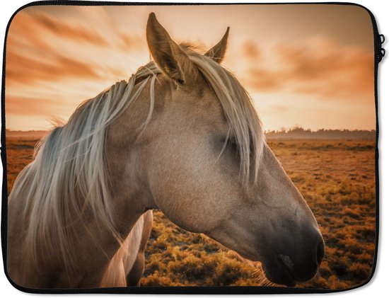 Housse ordinateur 15 pouces - Cheval - Animaux - Portrait - Housse ordinateur