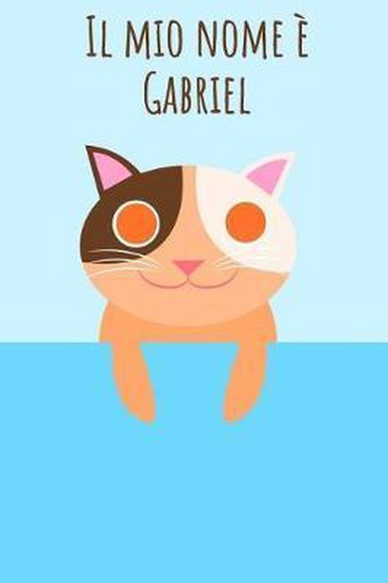 Il mio nome � Gabriel Votre livre de coloriage personnel, de manière à ce que tout le monde connaisse votre nom - Quaderno - Libro per ragazzi - Blocco da colorare - Libro da scrivere o diario con il tuo nome - Grand livre de mémoire dans la conception du chat