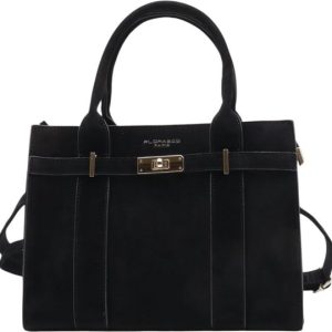 Flora&Co – Sac à main – Aspect daim – noir Flora&Co – Sac à main – Aspect daim – noir