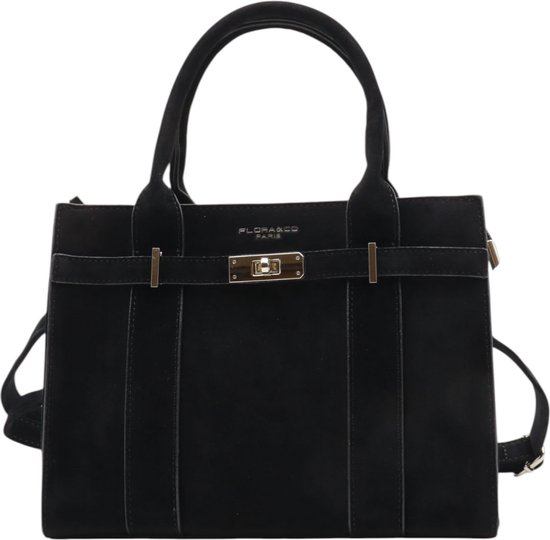Flora&Co - Sac à main - Aspect daim - noir