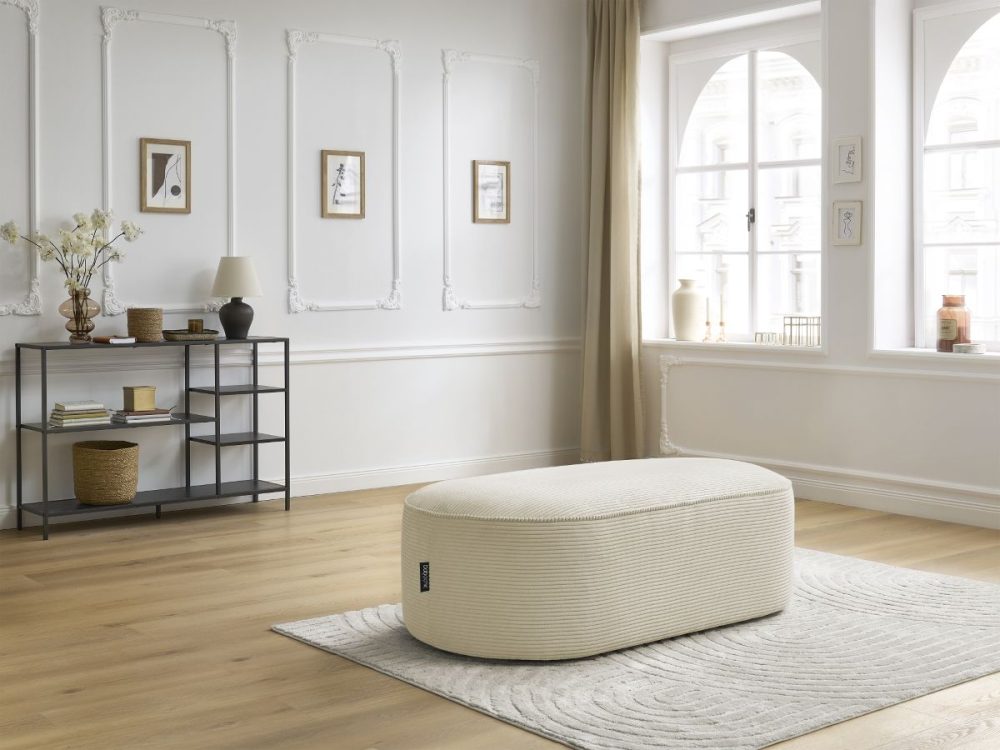 Pouf pour canape modulable ROUSSEAU velours cotele – Image 3