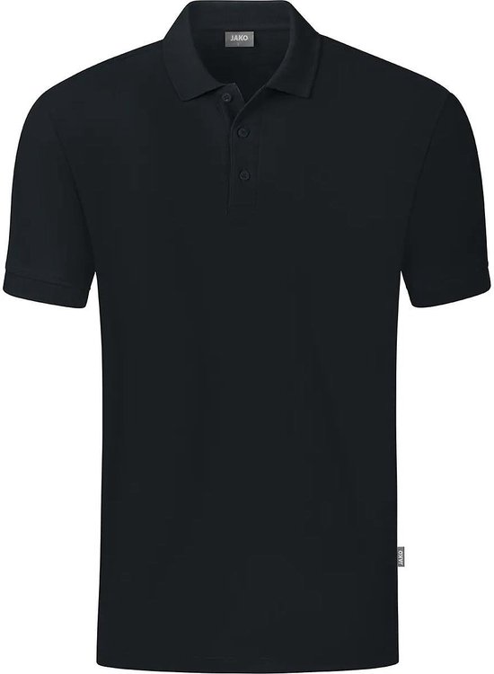 Jako Organic Polo Enfants - Zwart | Taille: 116