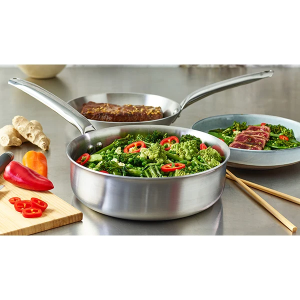 Sauteuse bord droit tout inox Alchimy 28 cm De Buyer – Image 3