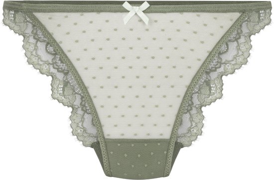 Hunkemöller Slip Brésilien Taille Haute Silvia Vert