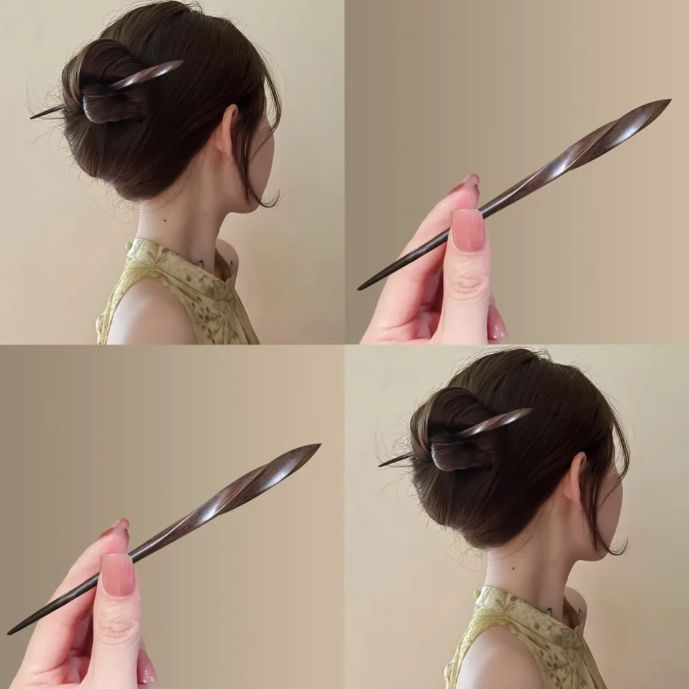 PF163 - 18cm African Blackwood Hair Sticks - Wholesale