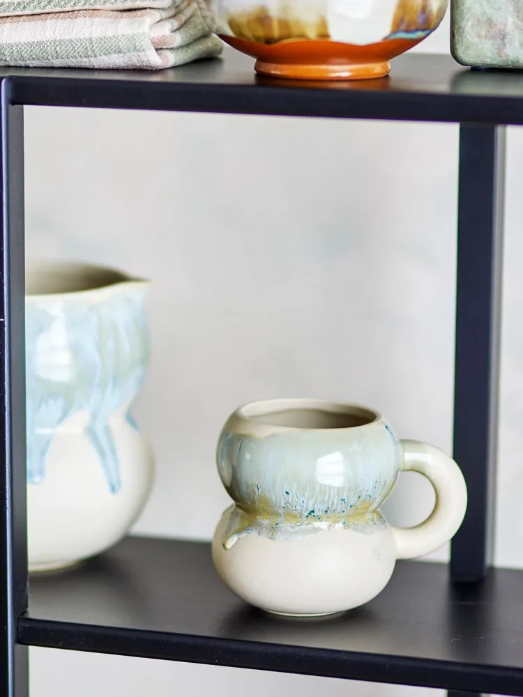 Luna Tasse, Blau, Steingut – Image 3