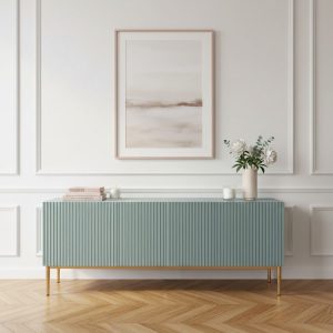 Meuble TV 150 cm KASHA Pieds or Meuble TV 150 cm KASHA Pieds or