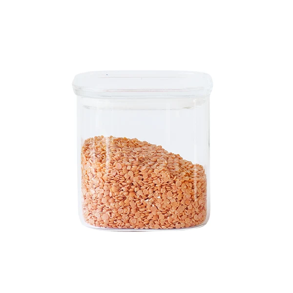 Boite carrée en verre 800ml Pebbly Boite carrée en verre 800ml Pebbly