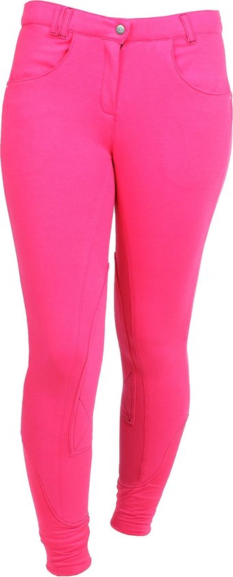 Pantalon d'équitation rouge Julia Elastico Junior - Rose