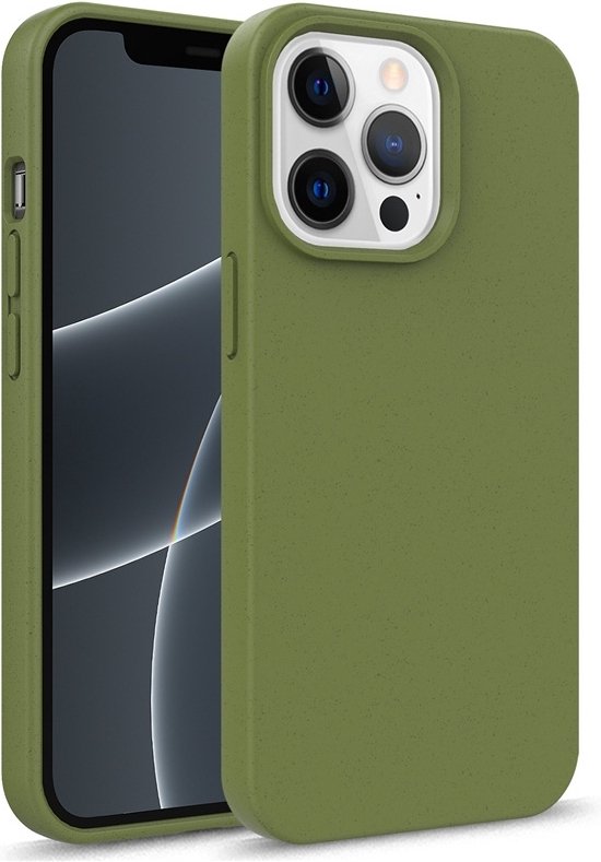 iPhone 14 Eco Case - Coque de téléphone flexible Bio - Mobiq Flexible Eco Case vert - Convient pour iPhone 14