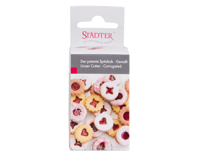 STÄDTER Linzer-Ausstecher Set Der patente Spitzbub ø 4 cm gewellt – Image 2