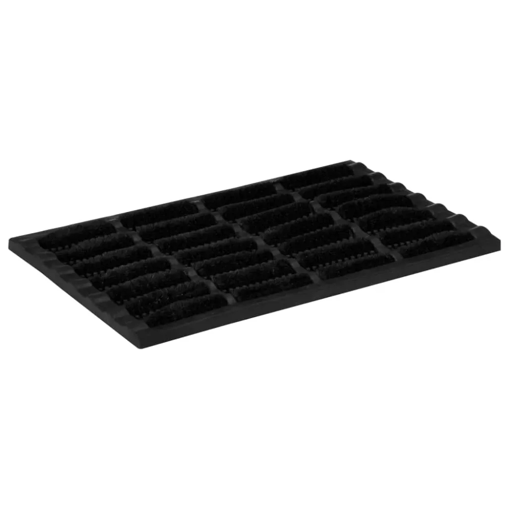 Door Mat Rectangular 40x60 cm Rubber and Coir – Image 2
