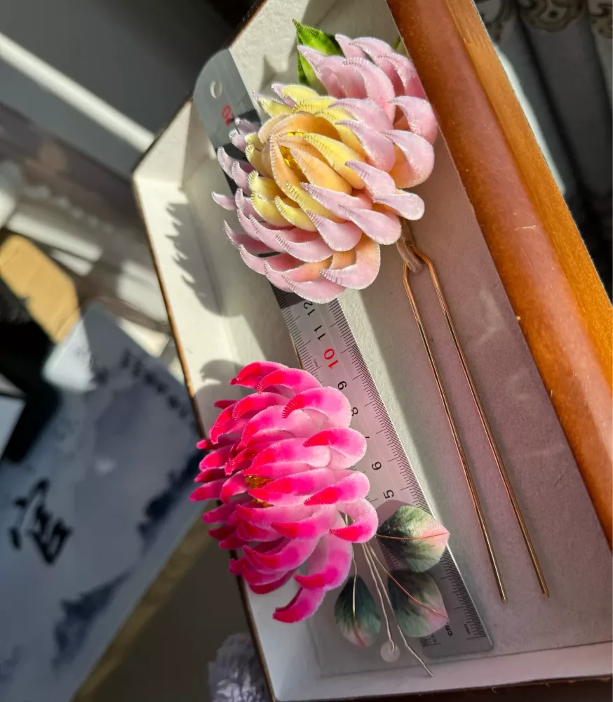 PF254 - Chrysanthemum Ronghua Hairpin/Brooch - Wholesale – Image 2