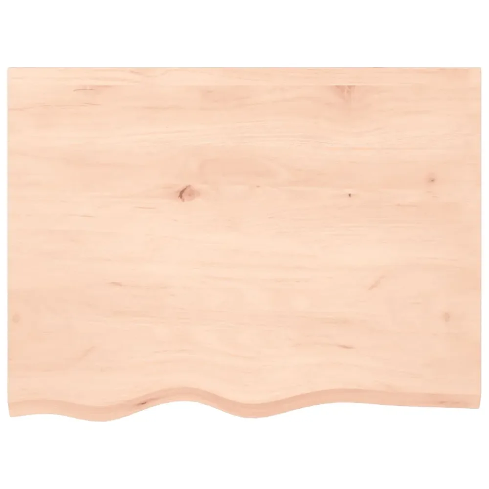 Bathroom Countertop 80x60x(2-4) cm Untreated Solid Wood – Image 3