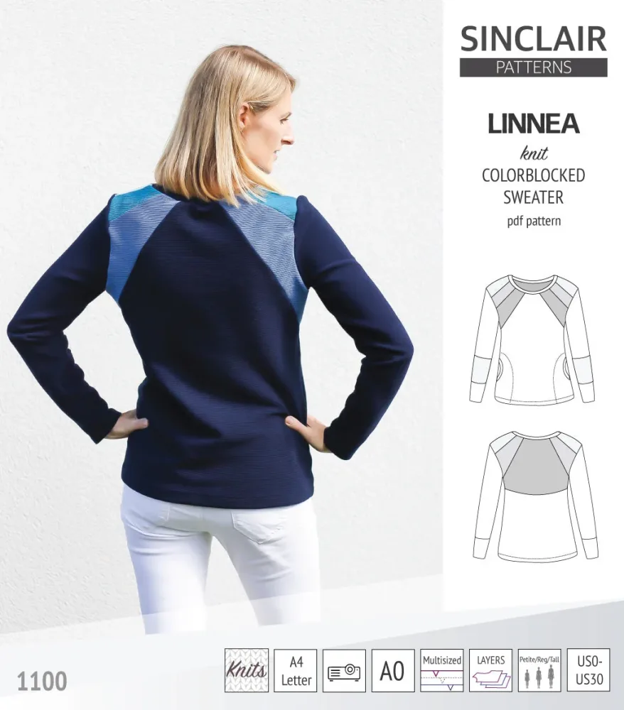 LINNEA sweater | Sinclair Patterns - PDF Sewing pattern – Image 3