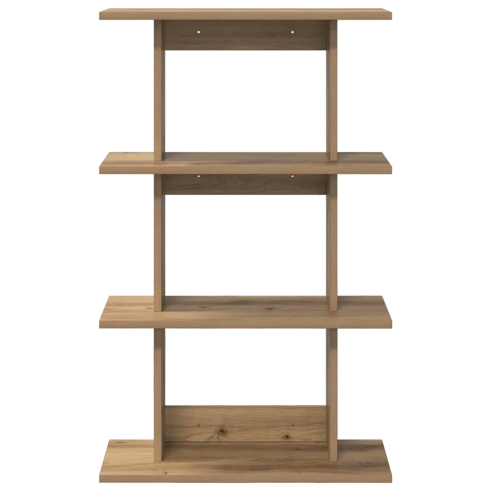 Wall Shelf Wall-Mounted Brown 56 x 20 x 90 cm Engineered Wood – Image 3