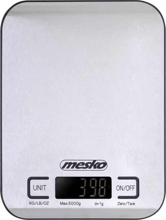 Mesko de cuisine Mesko MS 3169 Acier inoxydable, INOX Comptoir Rectangle Balance de cuisine électronique