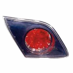 Feu arrière gauche interne avec corps noir verre incolore modèle 3/5 porte pour MAZDA 3 de 2003 à 2009, Neuf Feu arrière gauche interne avec corps noir verre incolore modèle 3/5 porte pour MAZDA 3 de 2003 à 2009, Neuf