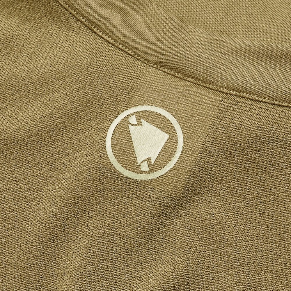 Maillot ENDURA LOOP ZIPPED Manches Courtes Kaki – Image 3
