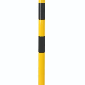 potelet Ø 60 mm H 1000 mm jaune-noir, à cheviller potelet Ø 60 mm H 1000 mm jaune-noir, à cheviller