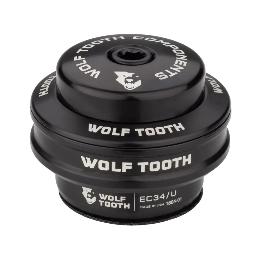 Cuvette Haute pour Jeu de Direction Externe WOLF TOOTH PREMIUM 1"1/8 EC34 Stack 16 mm Noir