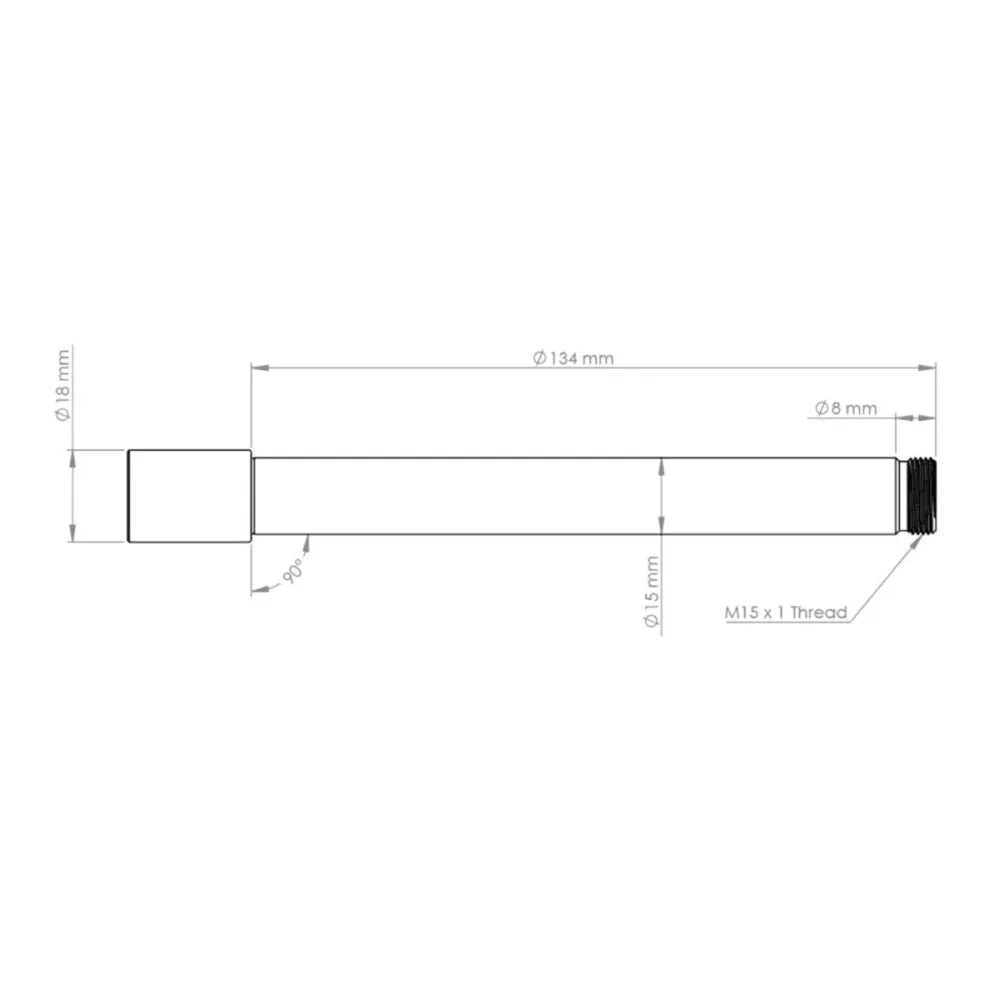Axe de Roue Avant BURGTEC pour Fourche Ôhlins RXF 36 Orange – Image 2
