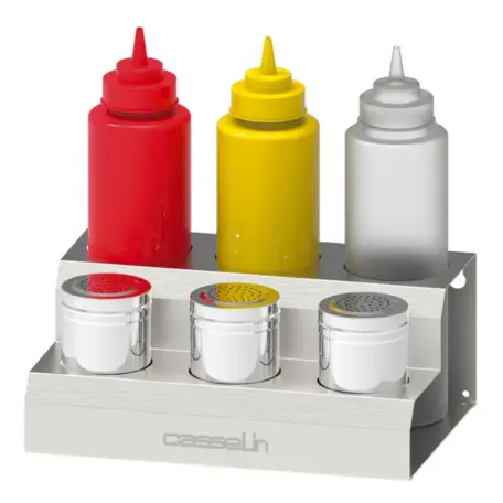 Porte bouteille à sauce et épices
