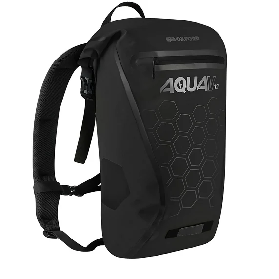 Sac à dos vélo étanche Oxford Aqua V12 - 12 litres 100% étanche, visible et résistant (Copie) – Image 2