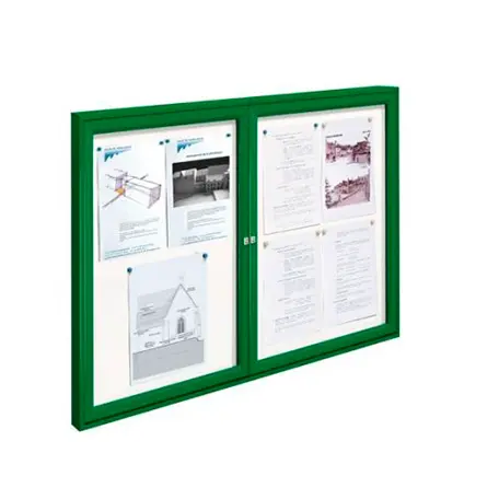 Vitrine Tradition double battant murale ou sur poteaux