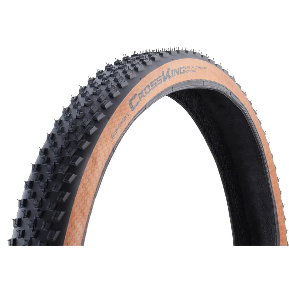 Pneu CONTINENTAL CROSS KING 26×2.20 ProTection Tubeless Ready Souple Marron Pneu CONTINENTAL CROSS KING 26×2.20 ProTection Tubeless Ready Souple Marron