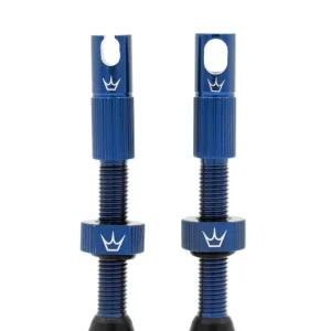 Valves Tubeless PEATY&rsquo;S x Chris King MK2 Presta 42 mm (x2) Bleu