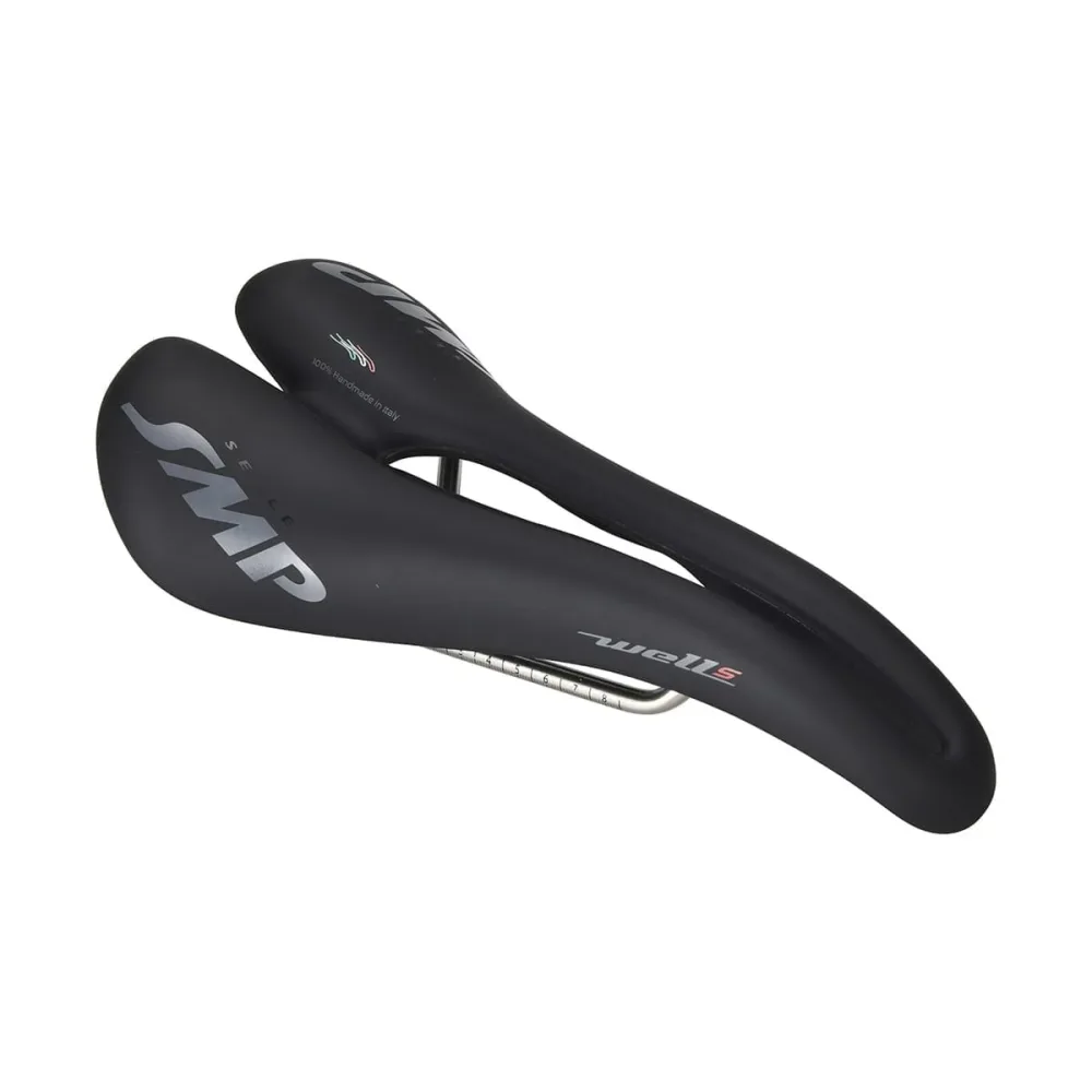 Selle SMP WELL S Largeur 138mm Rails Acier Noir