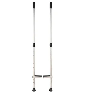 Échasses aluminium – Hauteur totale modulable 6 positions de 120 cm à 157 cm. Échasses aluminium – Hauteur totale modulable 6 positions de 120 cm à 157 cm.